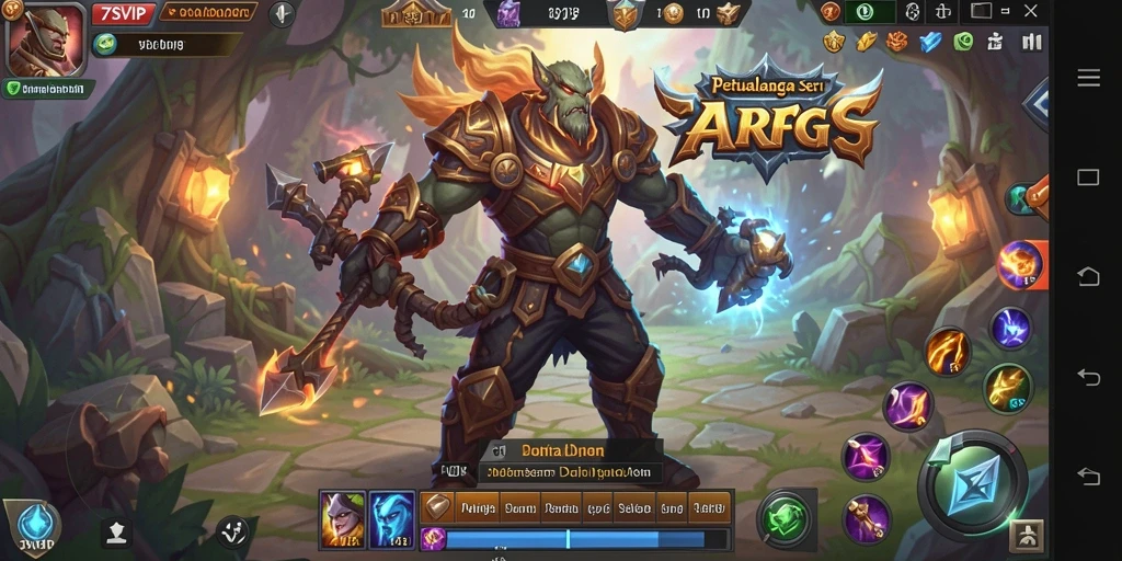 Gameplay seru dalam 7SVIP dengan aksi ARPG yang menarik.