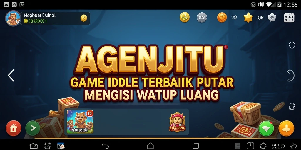 Screenshot utama AGENJITU menampilkan gameplay Idle yang seru.