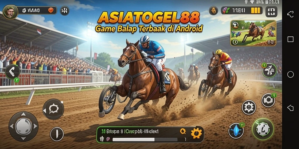 Tangkapan layar menghadirkan aksi balap mendebarkan di ASIATOGEL88.
