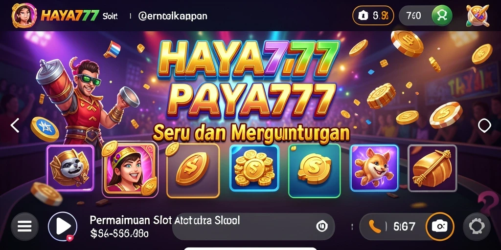 Tampilan interaktif gameplay HAYA777 yang memukau dan seru.