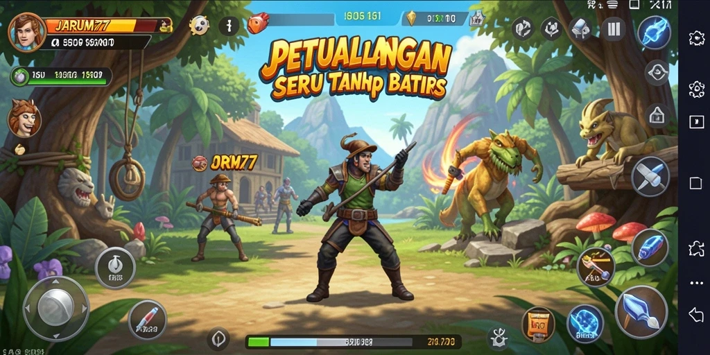 Tampilan gameplay JARUM77 menampilkan petualangan yang menakjubkan.