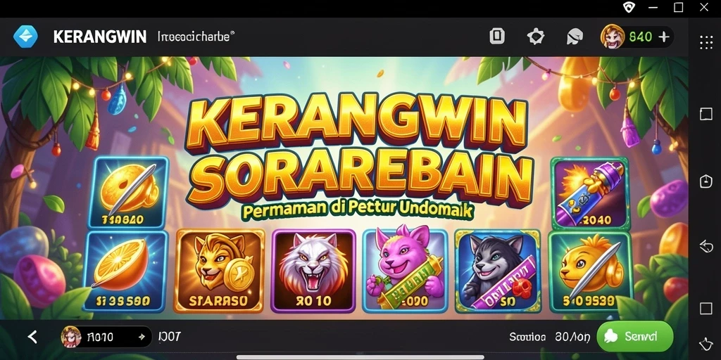 Screenshot gameplay KERANGWIN menampilkan keseruan dan keindahan slot.