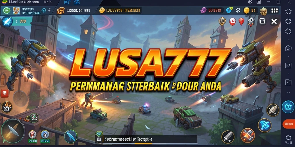 Tangkapan layar menunjukkan aksi strategis dalam LUSA777.