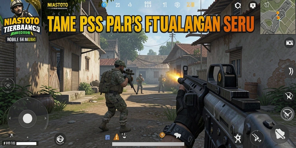 Tampilan permainan FPS yang mendebarkan di NIASTOTO.