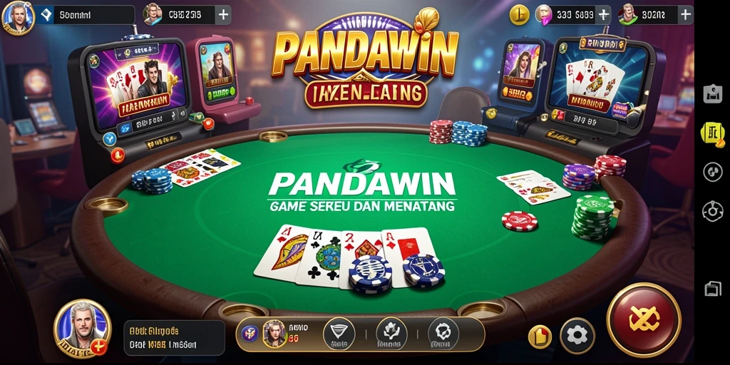 Tampilan gameplay seru dalam aplikasi fitur poker.