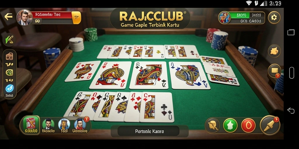 Tampilan gameplay seru dan interaktif di RAJACLUB.