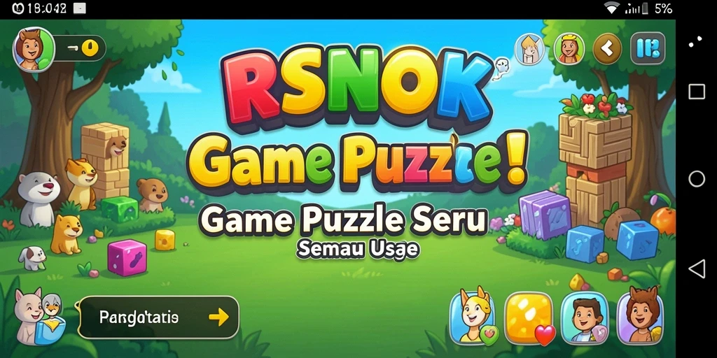 Tampilan gameplay RSNOK yang menarik dan penuh warna.