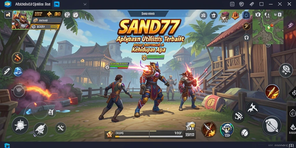 Tampilan antarmuka SAND77 yang sederhana dan efisien.