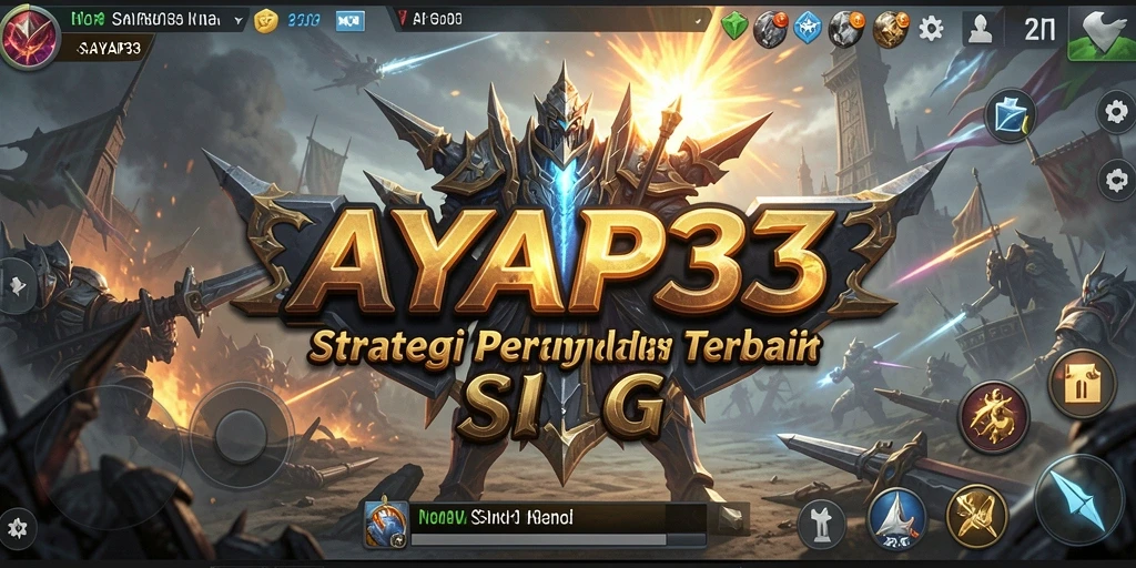 Screenshot utama menunjukkan aksi pertempuran mendebarkan di SAYAP33.
