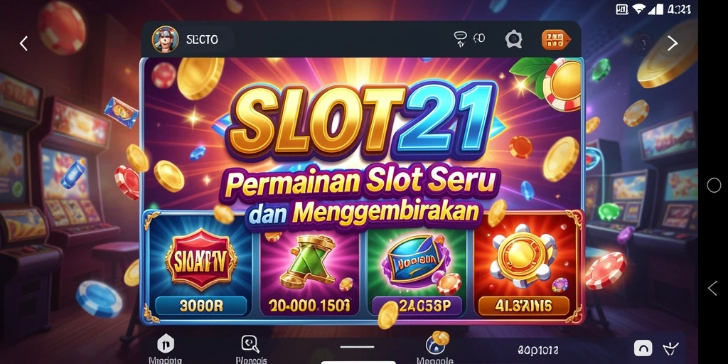 Tampilan penuh warna dari gameplay SLOT21 yang mengasyikkan.
