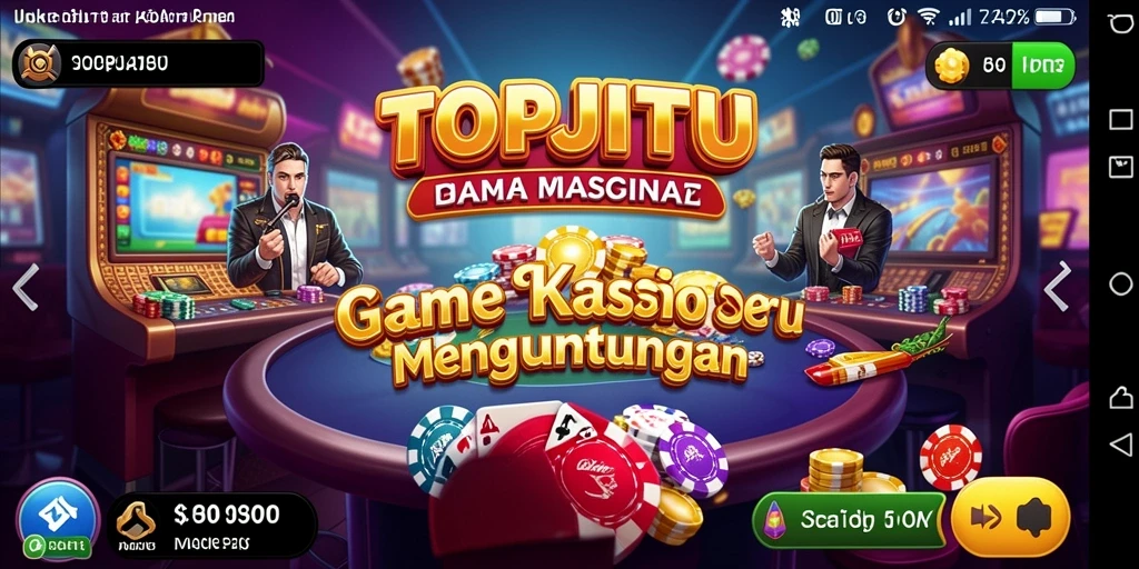 Screenshot gameplay TOPJITU menampilkan keseruan bermain Kasino.