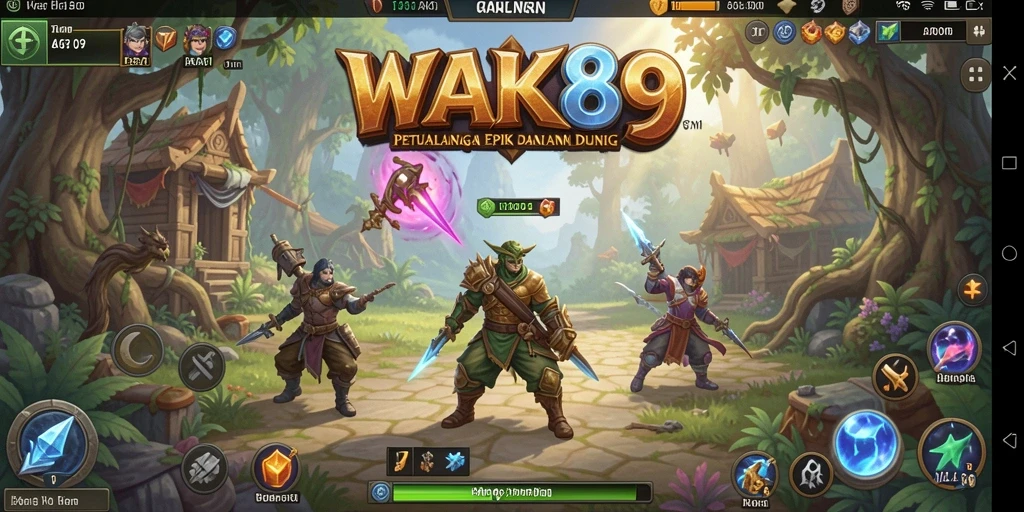 Tampilan gameplay menarik dari WAK89 dengan aksi RPG yang mendebarkan.